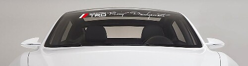 Calcomanía de vinilo para parabrisas estilo TRD Racing Development para Toyota