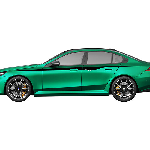 Kit de pegatinas Racing de rayas laterales M colores para BMW Serie 5 G60 M5 G90 - SupDec Graphix Vinilos Adhesivos
