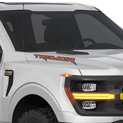 Hood Tremor Raptor Style con contorno - Calcomanías adhesivas para Ford F-150 Tremor Truck

