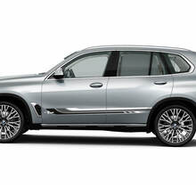 Acentos laterales M colores rayas para BMW G05 X5 puertas laterales vinilo calcomanía pegatina
 2