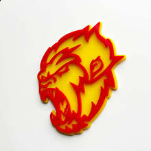 Emblema 3D de Guardabarros Angry Yeti Sasquatch Bigfoot 2 2