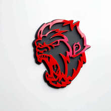 Emblemas 3D de Guardabarros Angry Yeti Sasquatch Bigfoot 3 2
