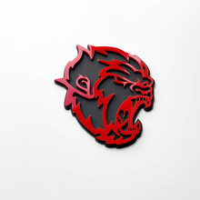 Angry Yeti Sasquatch Bigfoot 3D Fender Insignias Emblema Gris vs Rojo
 4