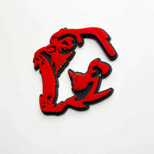 Emblema de Guardabarros 3D Angry Gorilla_2