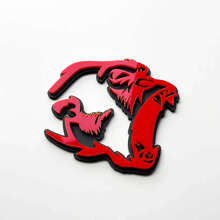 Emblema de Guardabarros 3D Angry Gorilla_3