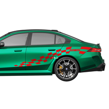 Kit de pegatinas laterales M5 a cuadros Racing para BMW Serie 5 G60 M5 G90 - Adhesivos de vinilo SupDec Graphix
 2