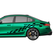 Kit de pegatinas laterales M5 a cuadros Racing para BMW Serie 5 G60 M5 G90 - Adhesivos de vinilo SupDec Graphix
 3