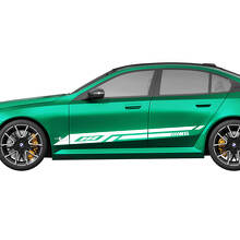 Kit de pegatinas laterales de carreras con rayas modernas para BMW Serie 5 G60 M5 G90 - SupDec Graphix Vinilos Adhesivos
 2