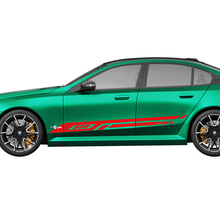 Kit de pegatinas laterales de carreras con rayas modernas para BMW Serie 5 G60 M5 G90 - SupDec Graphix Vinilos Adhesivos
 3