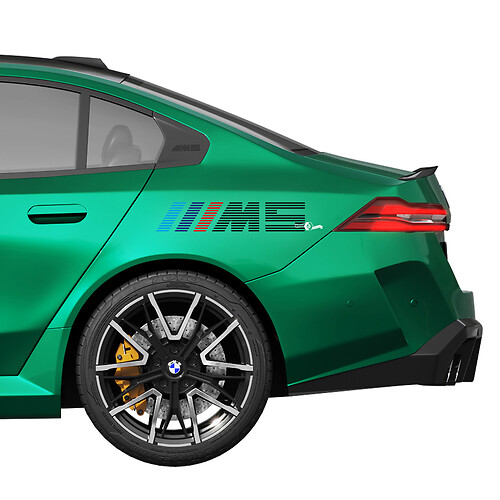 Kit de calcomanías Racing logo M para BMW Serie 5 G60 M5 G90 - SupDec Graphix Vinilos Adhesivos
