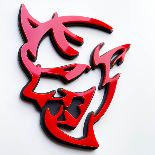 Insignia personalizada 3D Demon Dodge Charger Challenger logo Placas de guardabarros Emblema 3