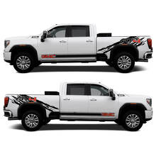 Kit de Calcomanías de Vinilo en Estilo AT4 para Panel Lateral Trasero y Paneles Laterales para GMC 2500HD 2024_2