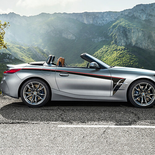 Calcomanía de vinilo con rayas para puerta con detalles laterales compatible con BMW Z4
