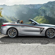 Calcomanía de vinilo con rayas para puerta con detalles laterales compatible con BMW Z4
 2