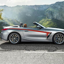 Calcomanía de vinilo con rayas para puerta con detalles laterales compatible con BMW Z4
 4