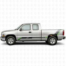 Vinilos de franjas elevadas para puerta y cabecera para Chevrolet Silverado 1500 GMT800 1999-2007_4