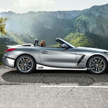 Calcomanías de vinilo con franjas laterales estilo Triple M para BMW Z4_2