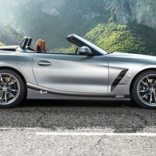 Calcomanía de vinilo con rayas M y panel basculante con detalles laterales compatible con BMW Z4
 2