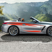 Calcomanía de vinilo con rayas tribales para puerta con detalles laterales compatible con BMW Z4
 2