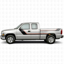 Cintas superiores de vinilo en forma de barra para puertas y laterales de caja para Chevrolet Silverado 1500 GMT800 1999-2007_2