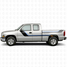 Cintas superiores de vinilo en forma de barra para puertas y laterales de caja para Chevrolet Silverado 1500 GMT800 1999-2007_3