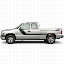 Cintas superiores de vinilo en forma de barra para puertas y laterales de caja para Chevrolet Silverado 1500 GMT800 1999-2007_4