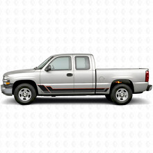 Tiras de vinilo angulares para contorno de puertas y paneles laterales para Chevrolet Silverado 1500 GMT800 1999-2007_2