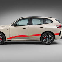 Kit de adhesivos de vinilo con franjas dobles para BMW X3_4