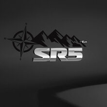 Calcomanía de vinilo con emblema trasero Mountain Compass para Toyota SR5_3
