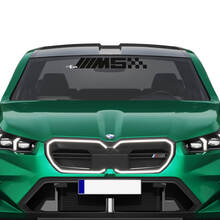 Calcomanía de parabrisas a cuadros con logotipo M para BMW Serie 5 G60 M5 G90
 3