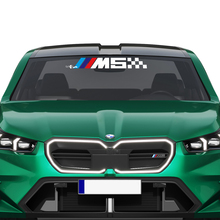 Calcomanía de parabrisas a cuadros con logotipo M para BMW Serie 5 G60 M5 G90
 4