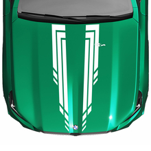 Calcomanía de capó a cuadros L Stripes Racing para BMW Serie 5 G60 M5 G90
 2