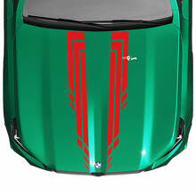Calcomanía de capó a cuadros L Stripes Racing para BMW Serie 5 G60 M5 G90
 3