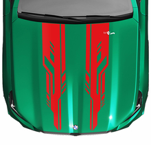 Calcomanía de capó de aspecto moderno de Stripes Racing para BMW Serie 5 G60 M5 G90
 4