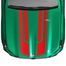 Calcomanía de capó de aspecto moderno de Stripes Racing para BMW Serie 5 G60 M5 G90
 6