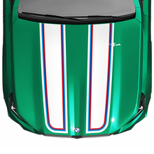 Calcomanía de capó con bandera a cuadros Stripes Racing M colores para BMW Serie 5 G60 M5 G90
 2