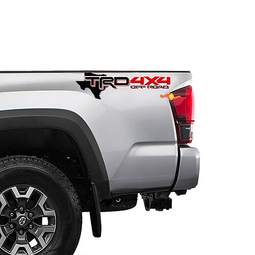 Calcomanías laterales de vinilo TRD 4x4 Off Road Edición Texas para Toyota Tacoma Tundra