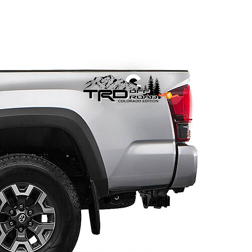 Calcomanías laterales de vinilo estilo TRD Off Road Colorado Edition para Toyota Tacoma Tundra