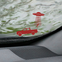 Tacoma UFO parabrisas Easter Egg Corner Calcomanía - Gráfico de vinilo personalizado para camionetas Toyota Tacoma
 2