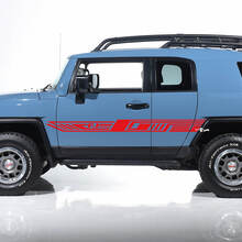 Toyota FJ Cruiser Side Door Stripes Calcomanías Pegatinas Gráficos - Kit de vinilo personalizado
 3