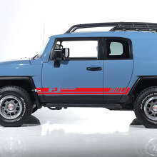 Kit de calcomanías vinilo estilo franjas laterales FJ para Toyota FJ Cruiser_3