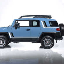 Kit de vinilos de franjas laterales retro vintage para Toyota FJ Cruiser_2
