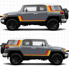Kit de vinilos de franjas laterales retro vintage para Toyota FJ Cruiser_3