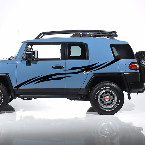 Toyota FJ Cruiser Tribal Side Door Stripes Calcomanías Pegatinas Gráficos - Kit de vinilo personalizado
