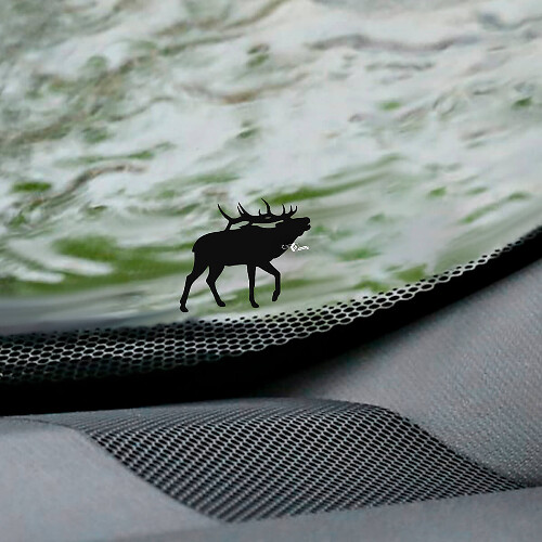 Calcomanía de esquina de huevo de Pascua para parabrisas de ciervo alce - Gráfico de vinilo personalizado

