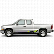 Tiras de Vinilo Retro Ondas de Montaña para Puertas y Paneles Laterales para Chevrolet Silverado 1500 GMT800 1999-2007_3