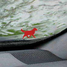 Calcomanía de esquina de huevo de Pascua para parabrisas de perro labrador retriever - Gráfico de vinilo personalizado
 2