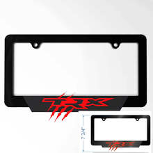 Cubiertas de Placas de Matrícula para Vehículos TRX Marcos Decorativos para Vehículos compatibles con Dodge Ram TRX
 4