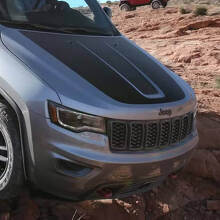 Vinilo adhesivo para capó con gráficos en negro para Jeep Grand Cherokee Trackhawk_4