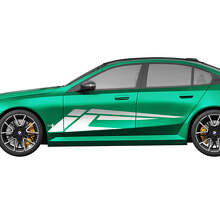 Kit de Calcomanías de Rayas Laterales Abstractas para BMW Serie 5 G60 M5 G90 2